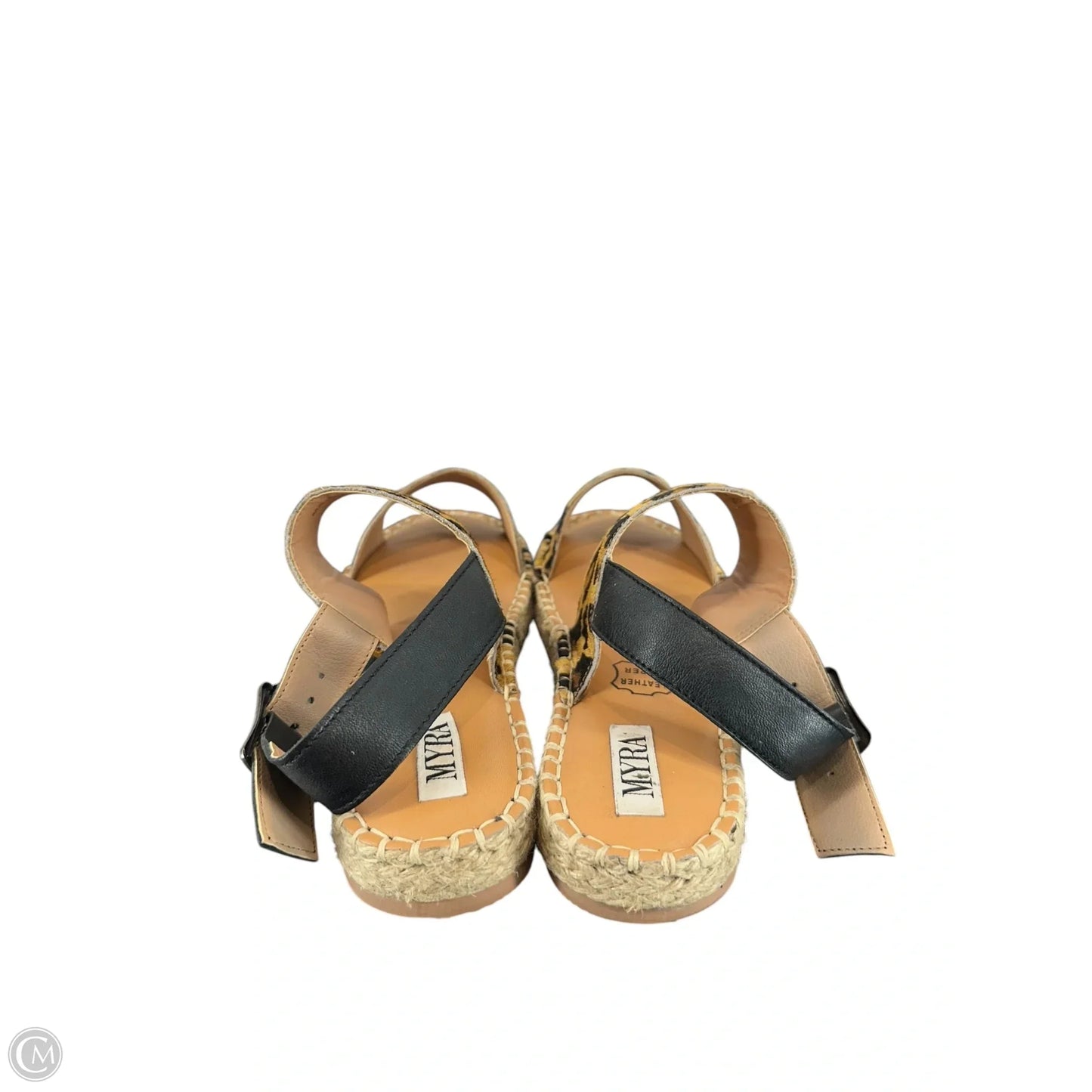Sandals Flats By Myra In Animal Print, Size: 9