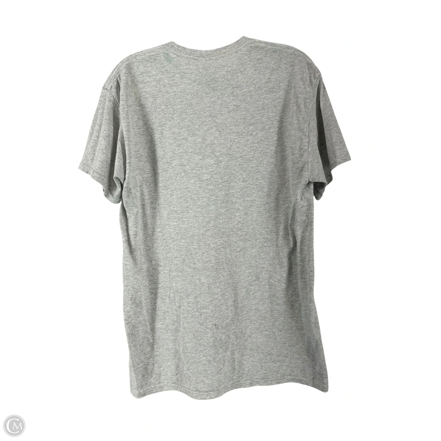 Top Short Sleeve By Gildan In Grey, Size: M