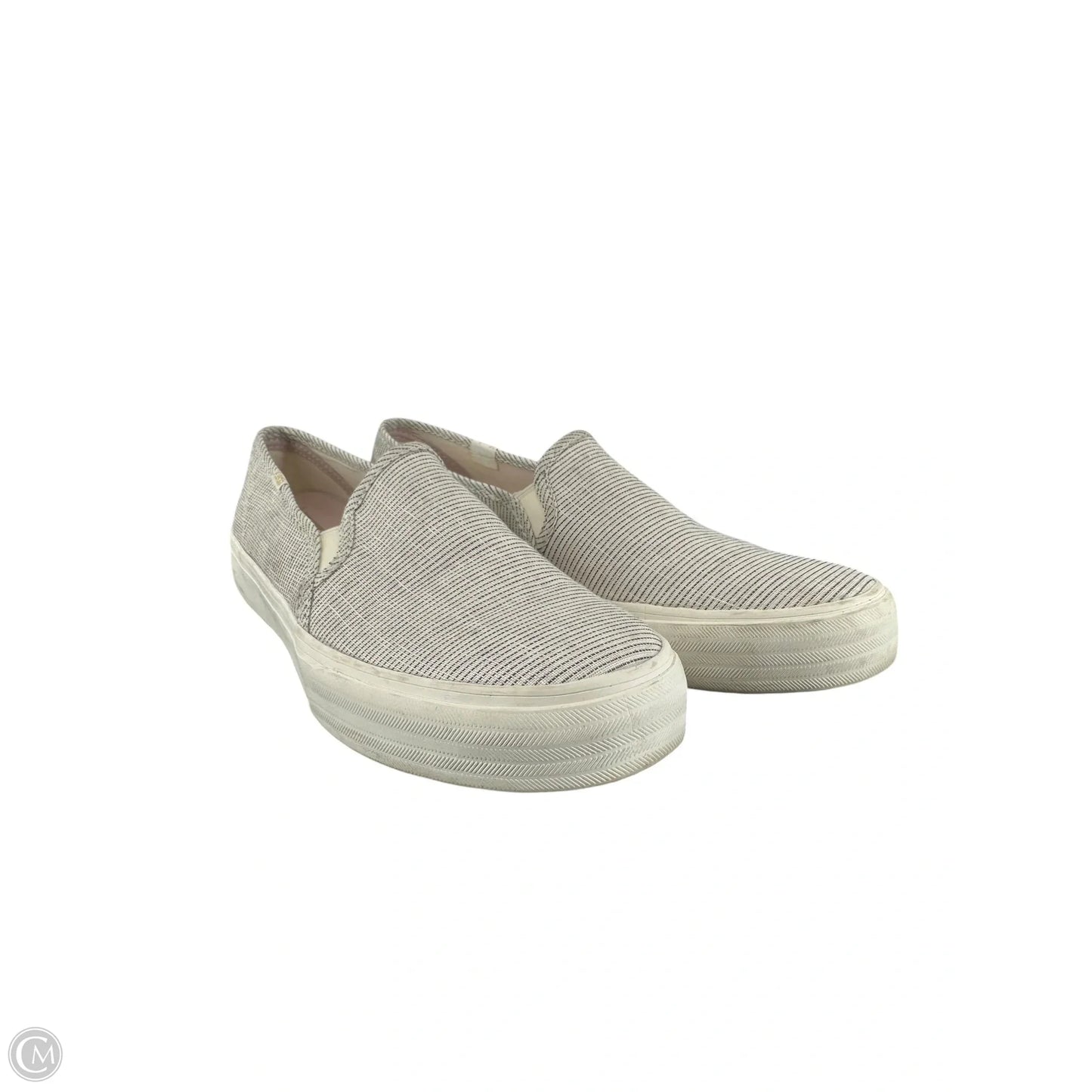 Shoes Flats By Keds In Cream & Grey, Size: 9
