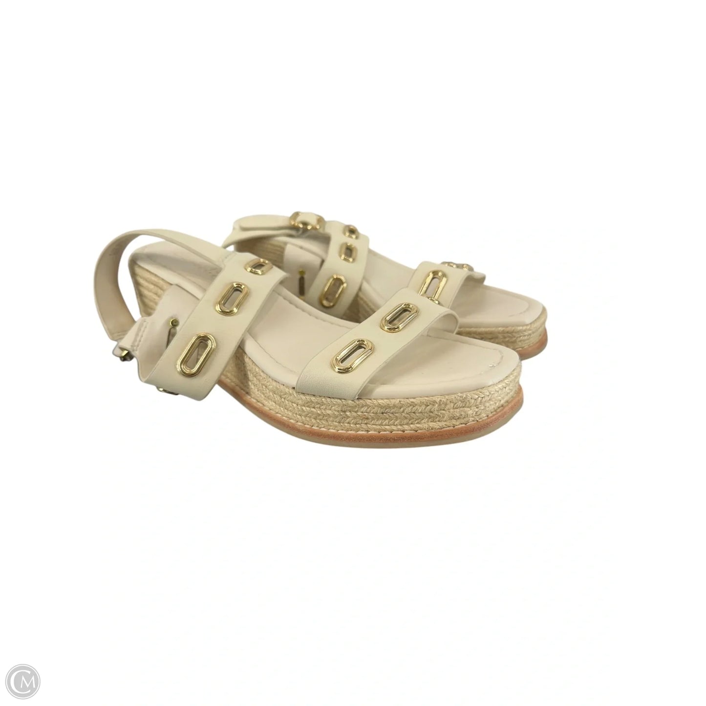 Sandals Heels Platform By Splendid In Cream, Size: 8.5