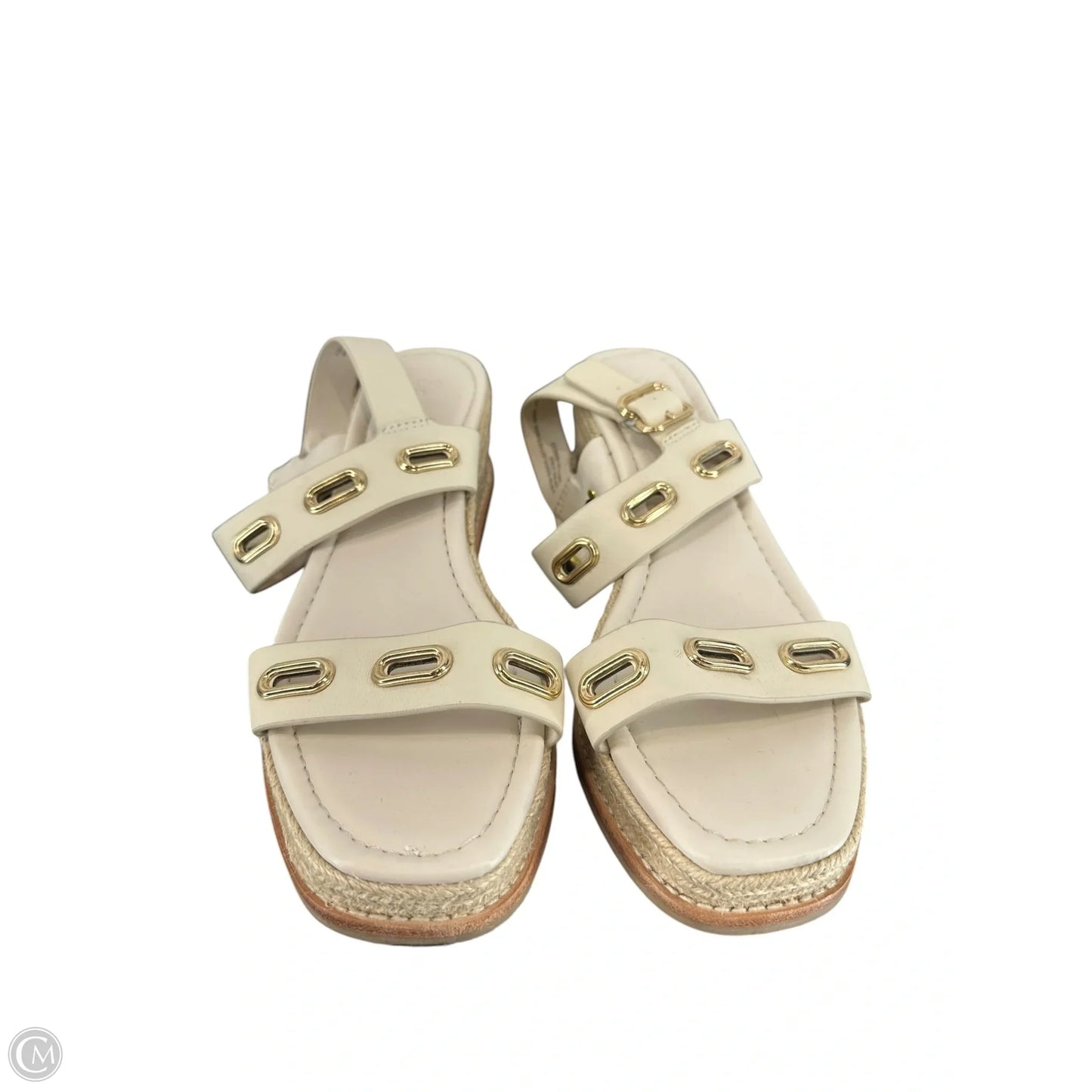 Sandals Heels Platform By Splendid In Cream, Size: 8.5
