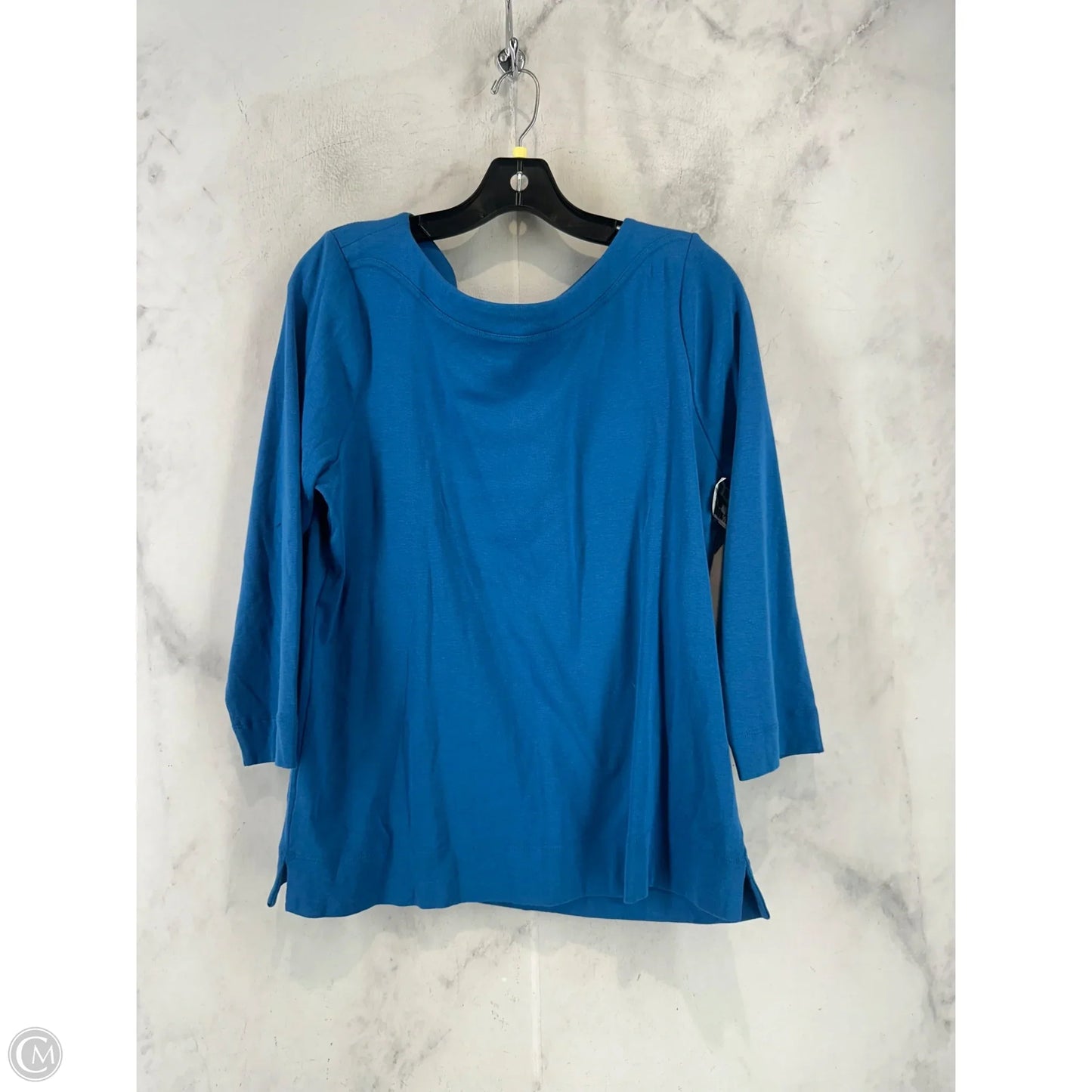 Top 3/4 Sleeve By Chicos In Blue, Size: 2