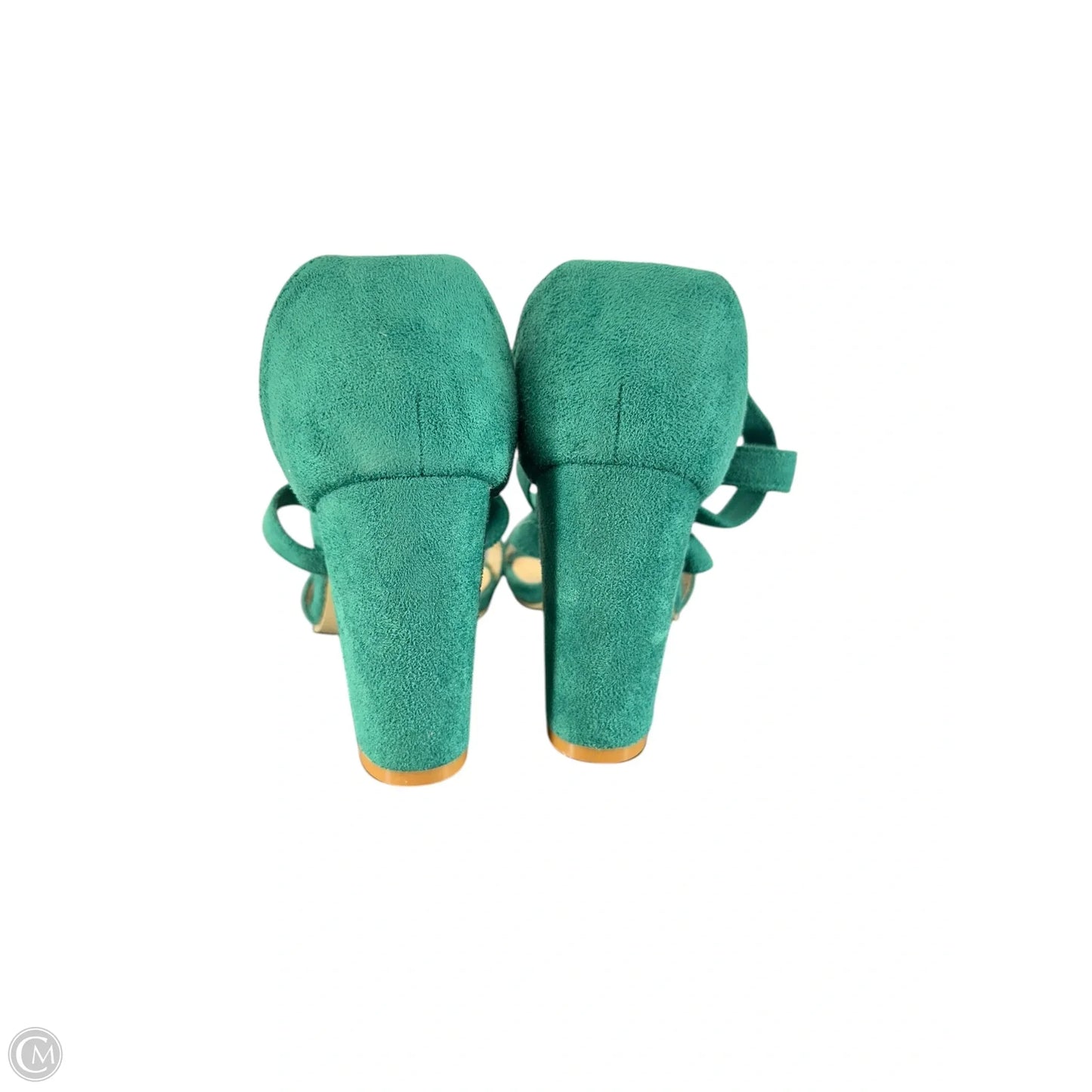 Shoes Heels Block By Clothes Mentor In Green, Size: 7