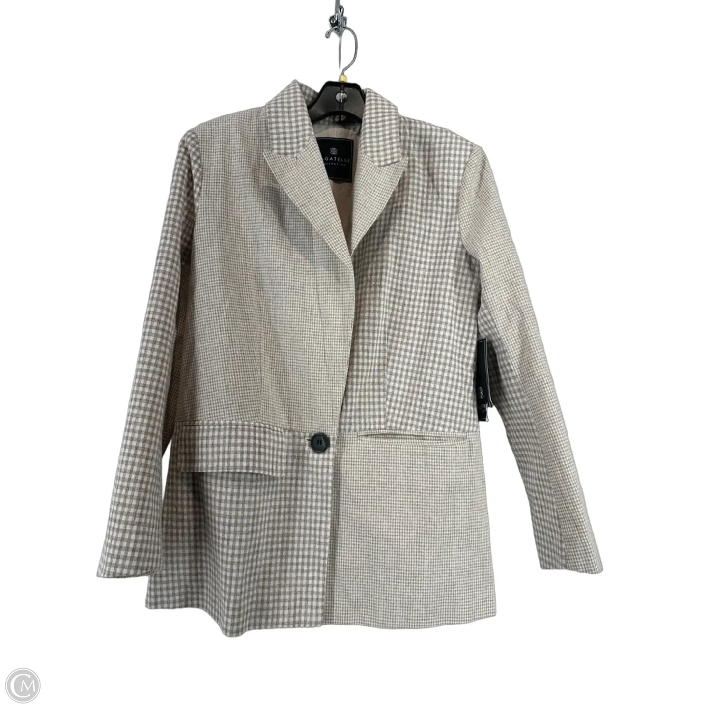Blazer By Bagatelle In Brown & Cream, Size: S