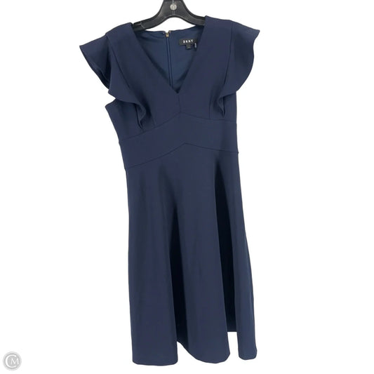 Dress Work By Dkny In Navy, Size: 4
