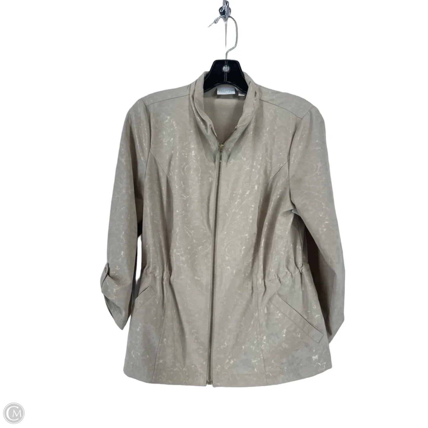 Top Long Sleeve By Chicos In Tan, Size: M