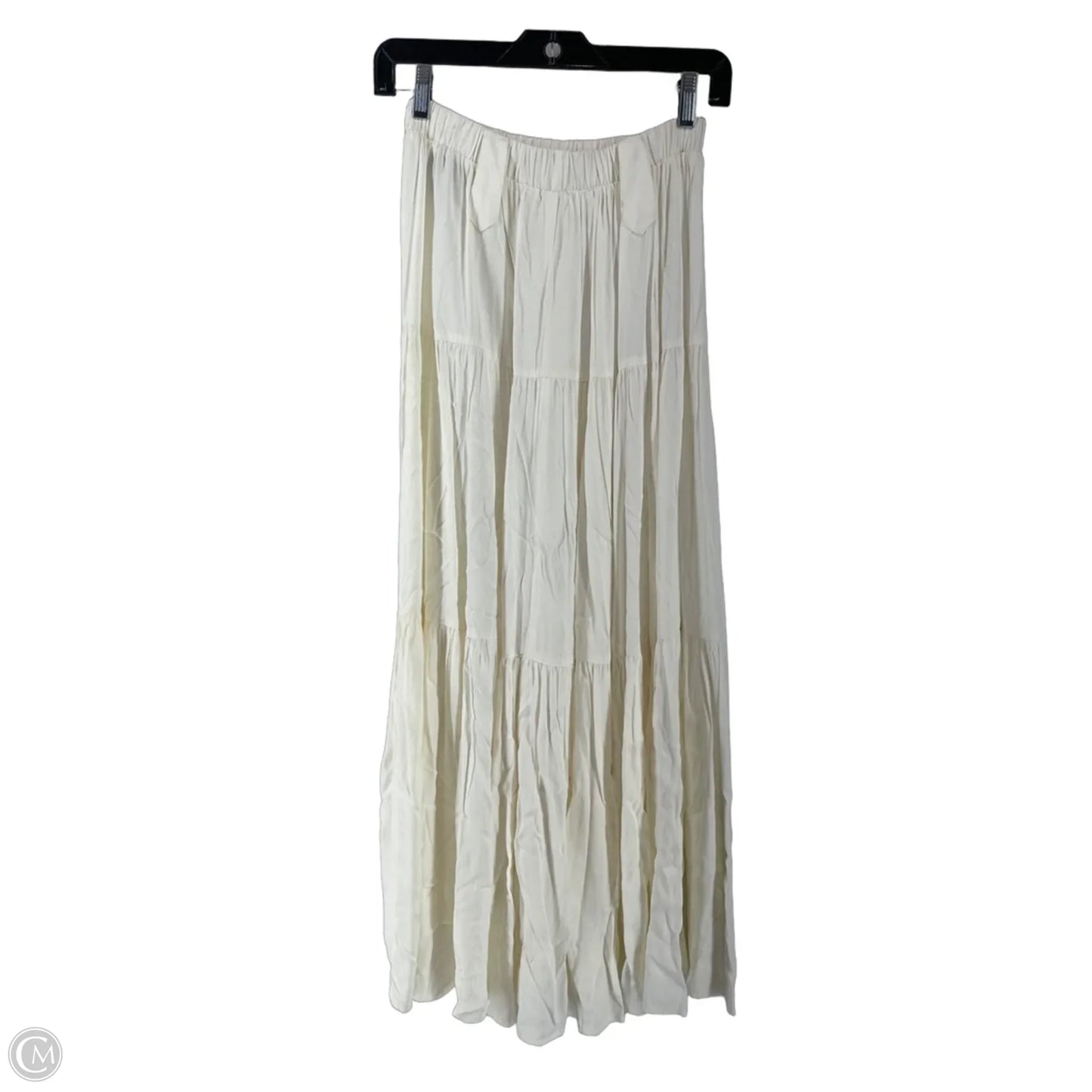 Skirt Maxi By Clothes Mentor In White, Size: L