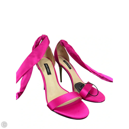 Sandals Heels Stiletto By Nine West In Pink, Size: 7