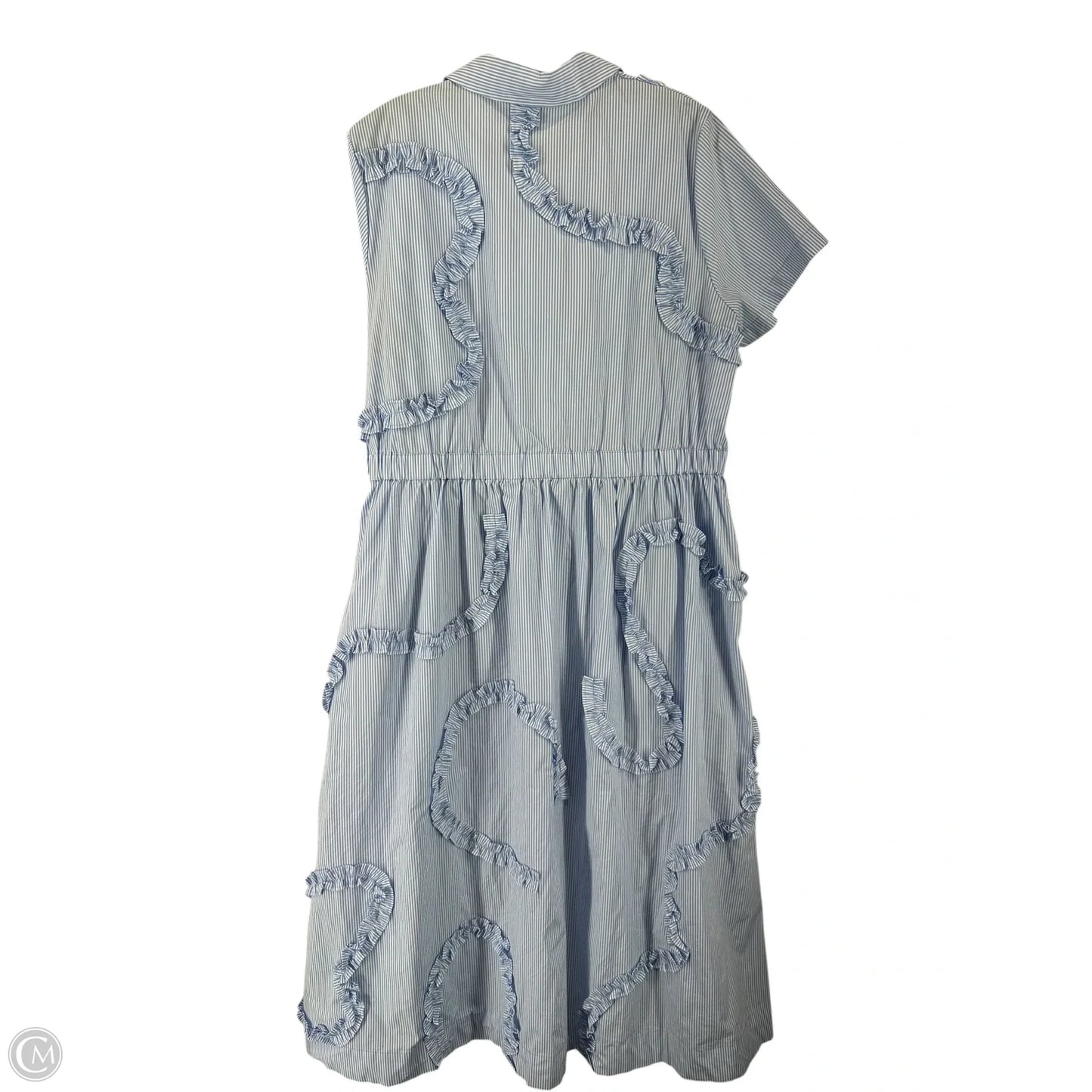Dress Designer By Kate Spade In Blue & White, Size: L