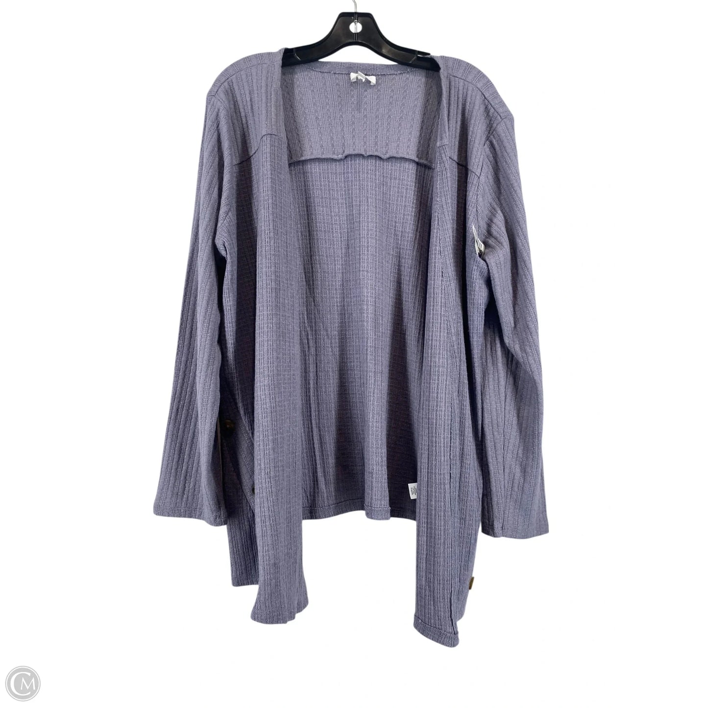 Sweater Cardigan By Maurices In Grey, Size: L