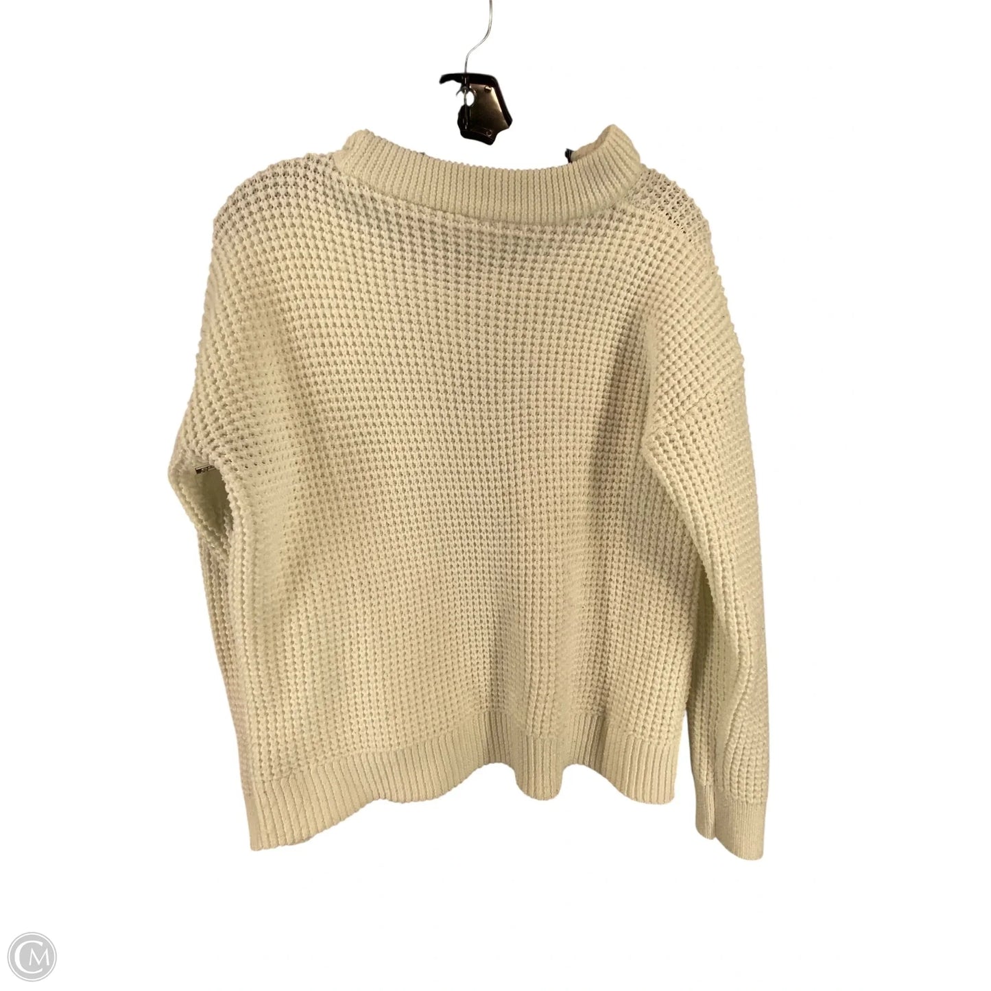Sweater By Time And Tru In White, Size: L