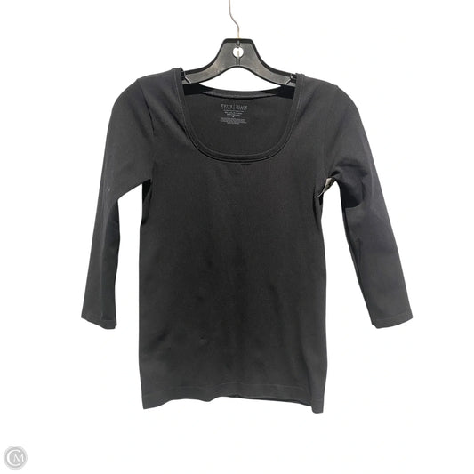 Top Long Sleeve By White House Black Market In Black, Size: S
