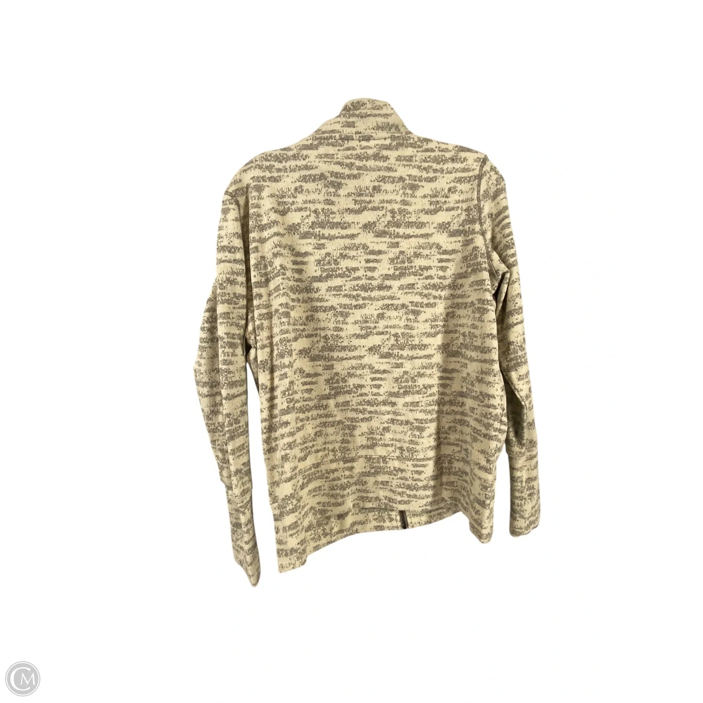 Athletic Jacket By Zyia In Grey & White, Size: M