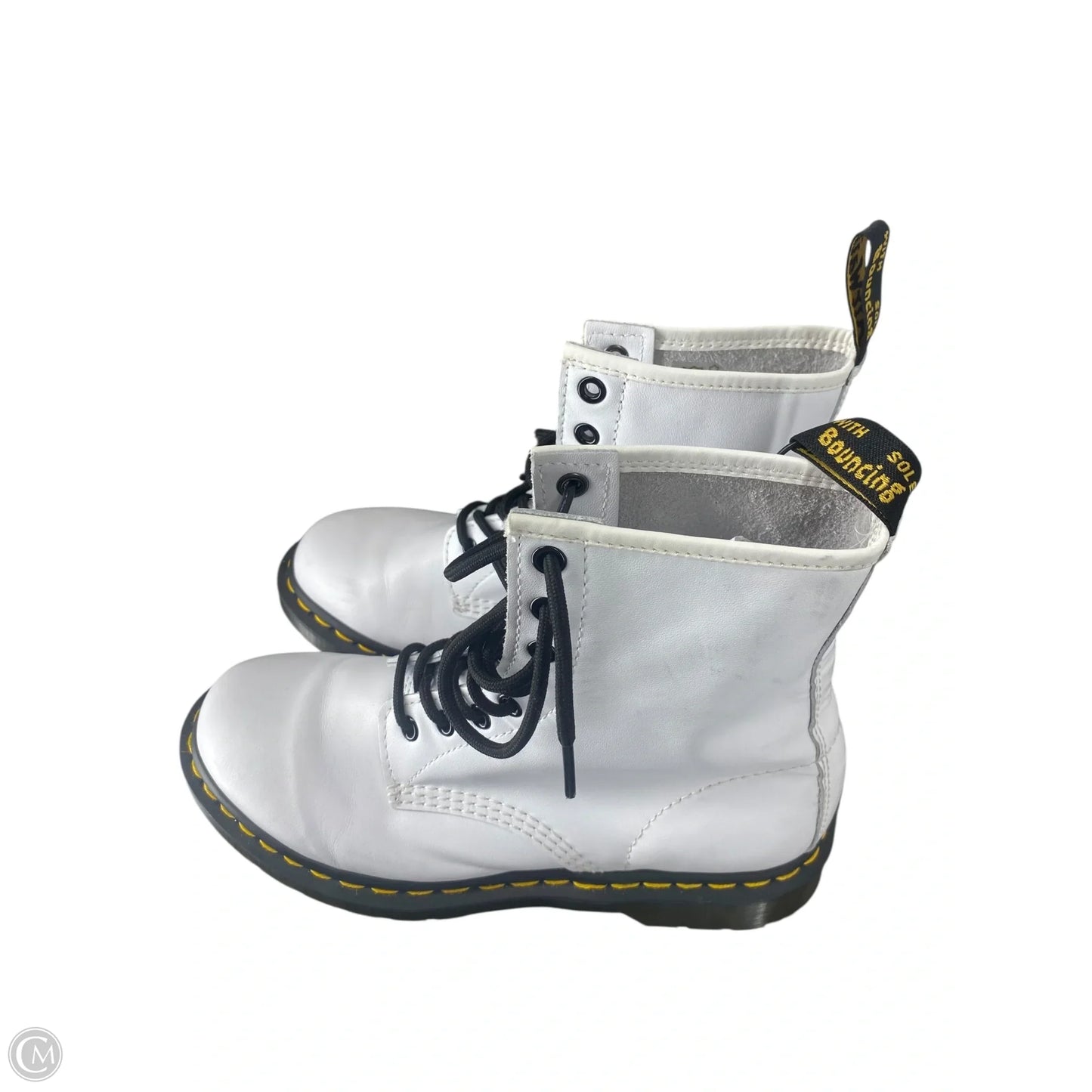 Boots Combat By Dr Martens In White, Size: 8