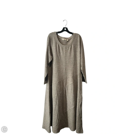 Dress Casual Maxi By Soft Surroundings In Brown, Size: 1x