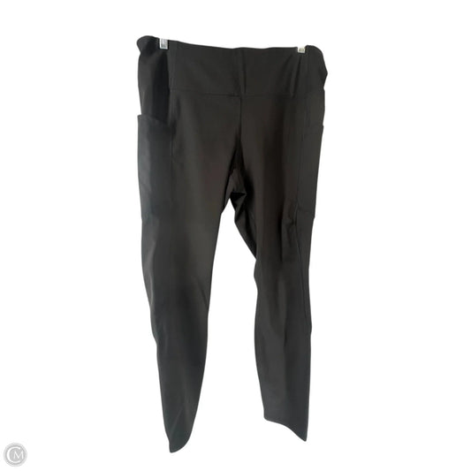 Athletic Leggings By Members Mark In Black, Size: Xl