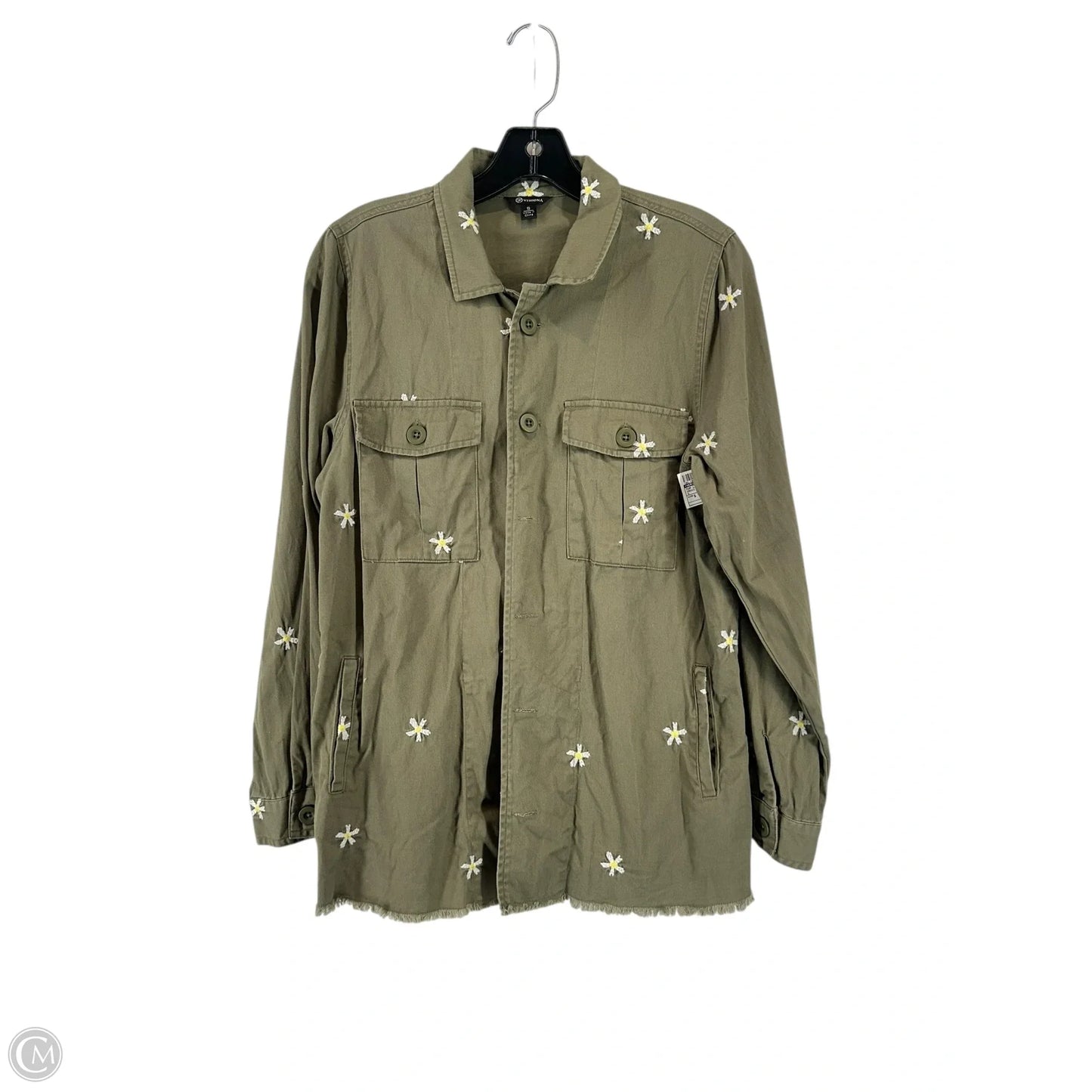 Top Long Sleeve By Versona In Green, Size: S