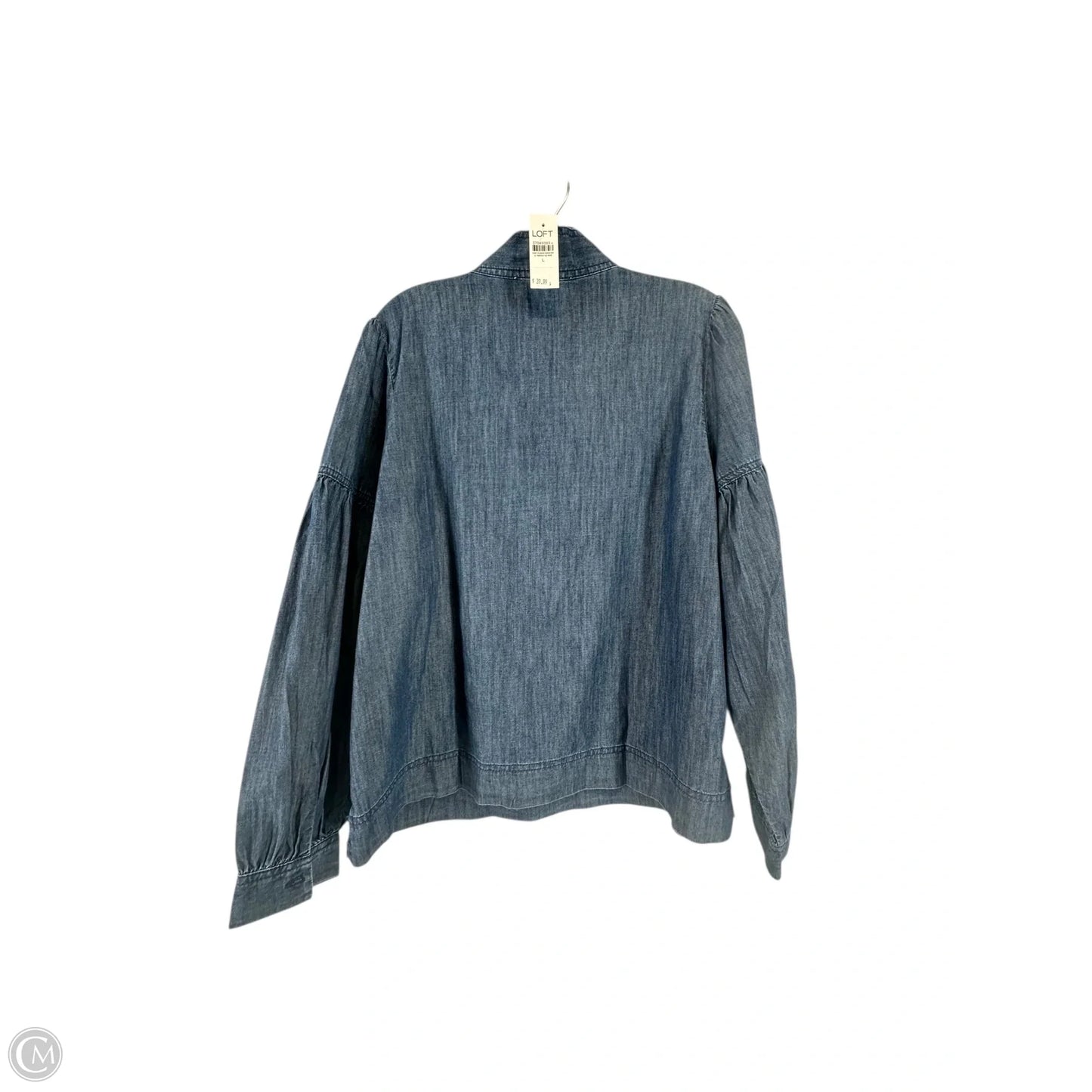 Top Long Sleeve By Loft In Blue, Size: L