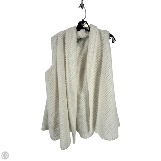 Vest Faux Fur & Sherpa By Saturday/sunday In White, Size: L