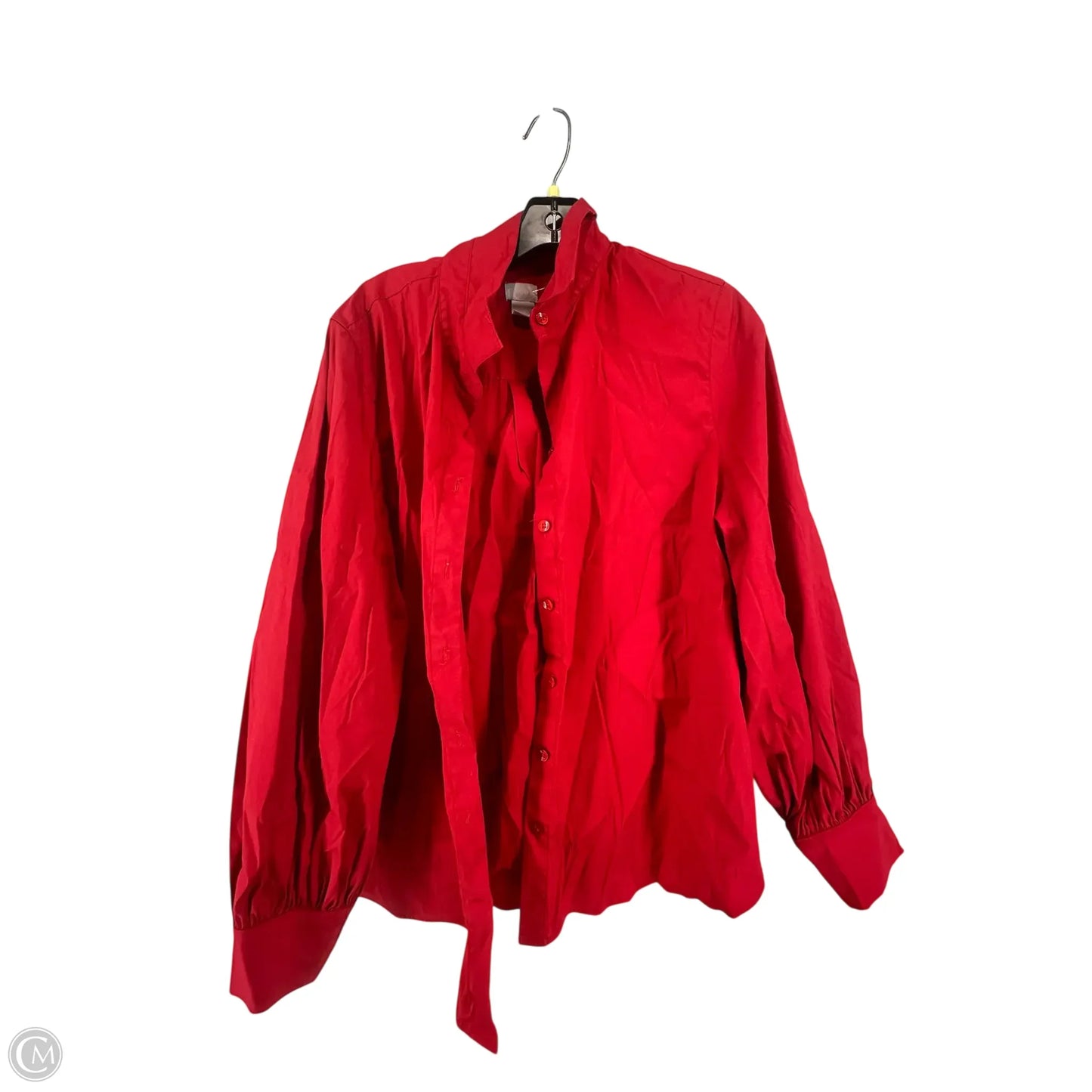 Top Long Sleeve By Chicos In Red, Size: 16