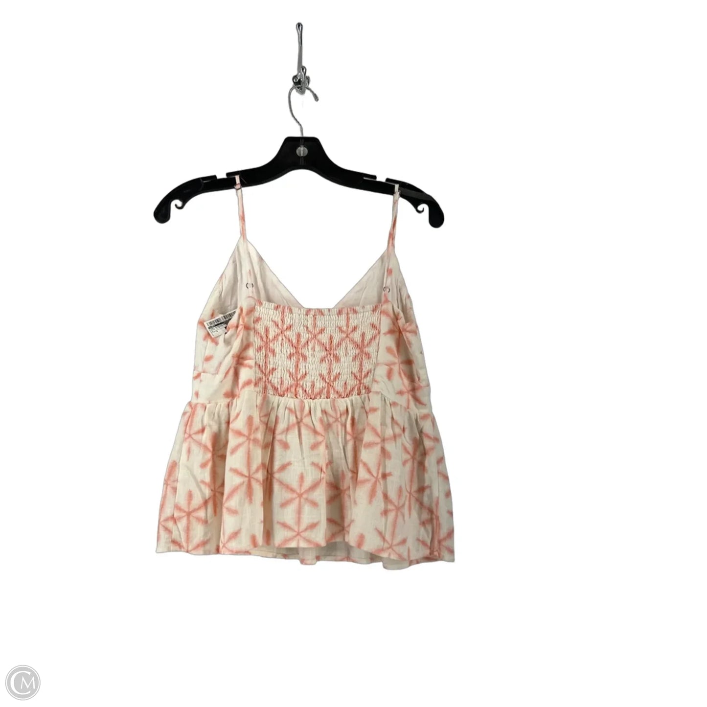 Top Sleeveless By Loft In Pink & White, Size: S