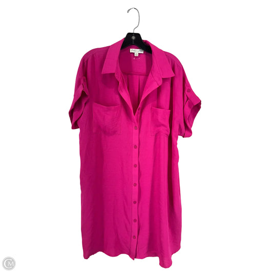 Dress Casual Short By She + Sky In Pink, Size: L