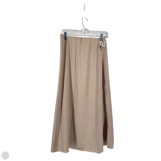 Skirt Maxi By Clothes Mentor In Tan, Size: L