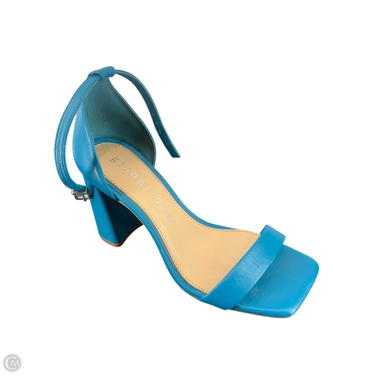 Sandals Heels Block By Gianni Bini In Teal, Size: 6