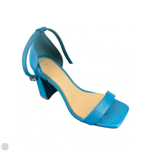Sandals Heels Block By Gianni Bini In Teal, Size: 6
