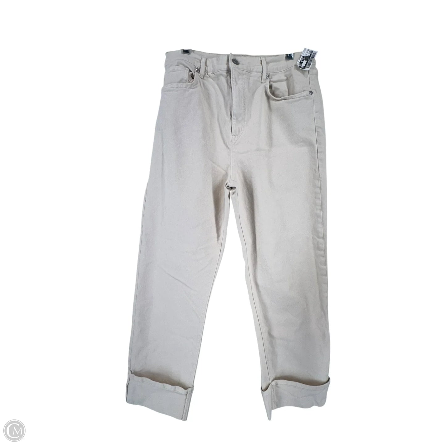 Pants Cropped By Loft In Cream, Size: 8