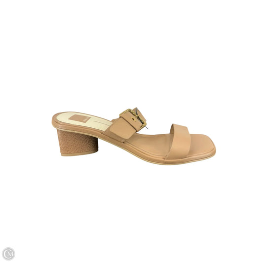 Sandals Heels Block By Dolce Vita In Tan, Size: 9