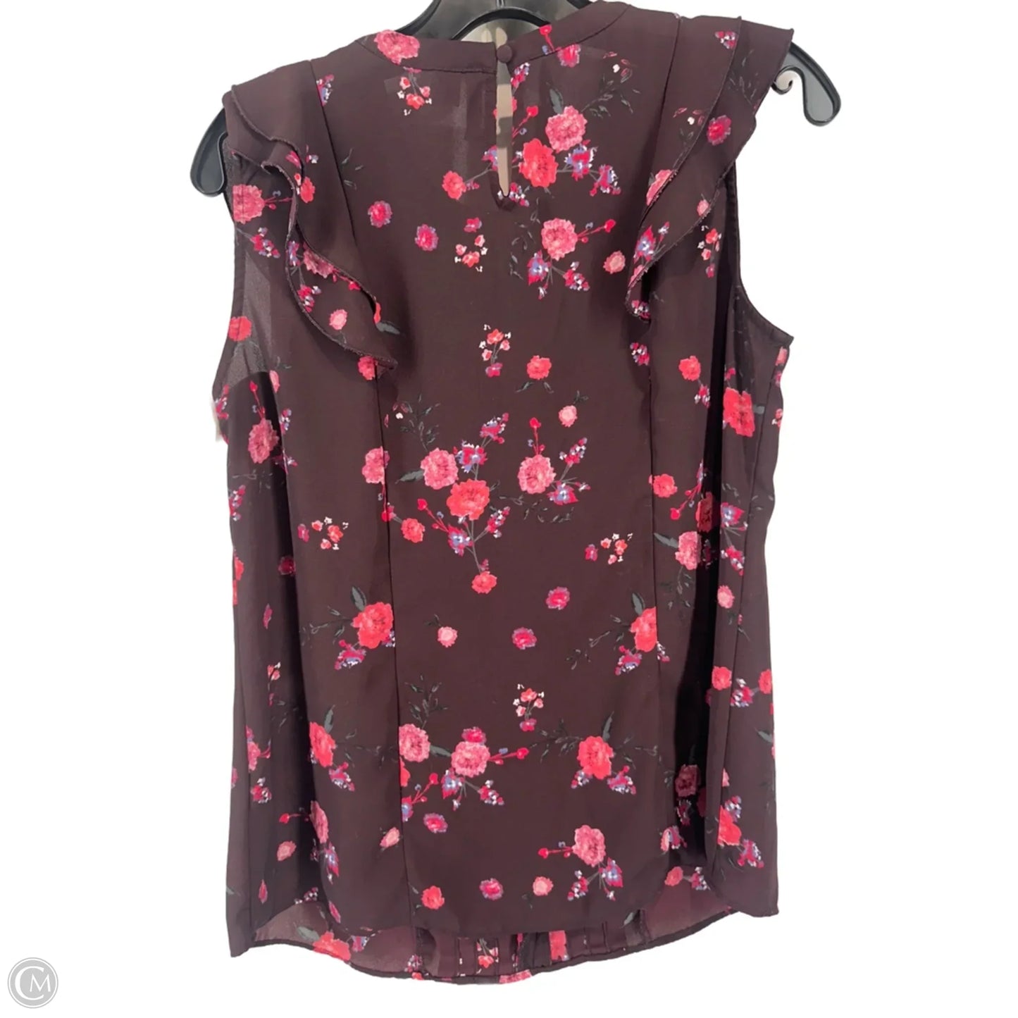 Top Sleeveless By Elle In Maroon, Size: S