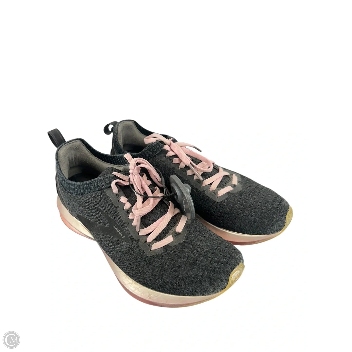 Shoes Athletic By Brooks In Grey & Pink, Size: 8