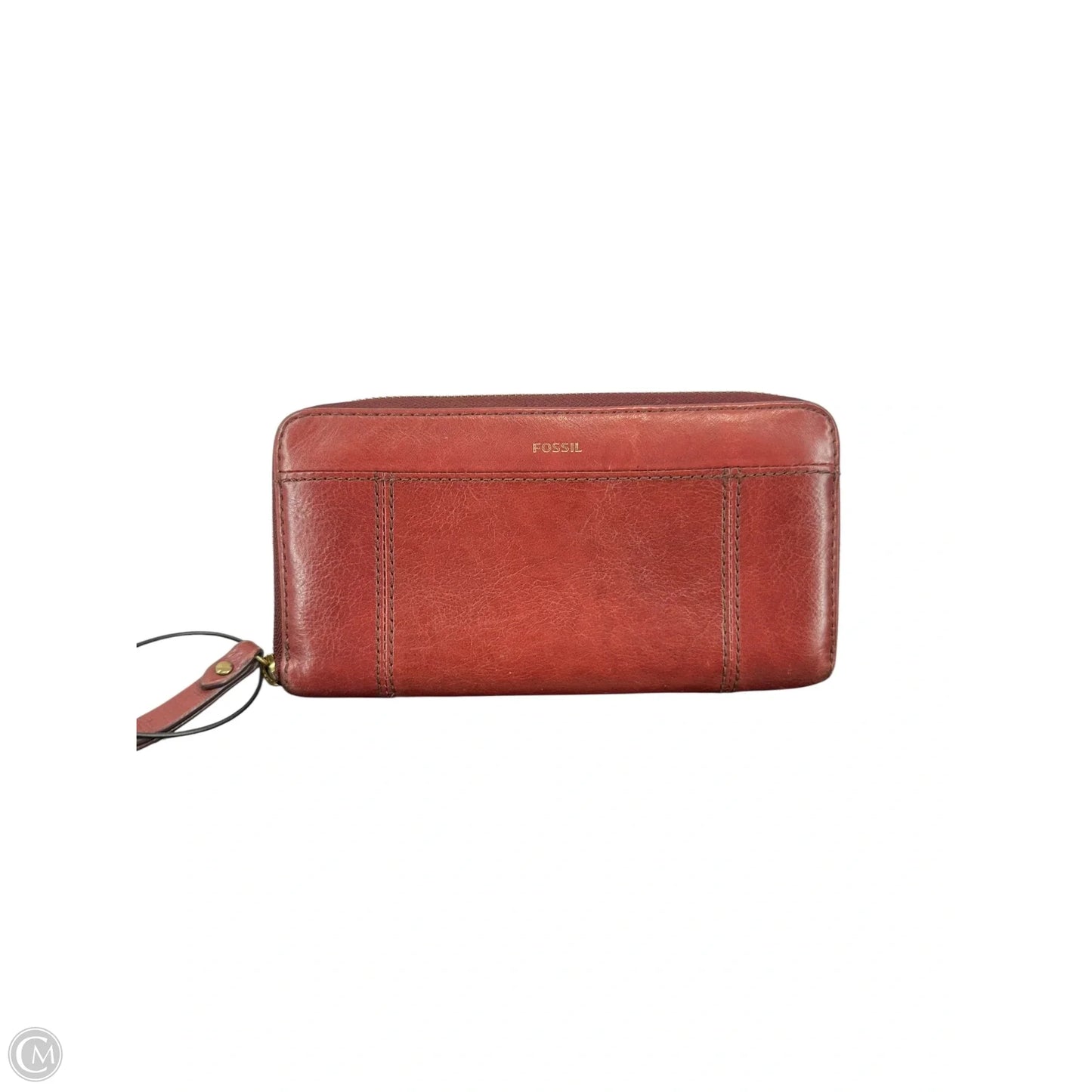 Wallet Leather By Fossil, Size: Large