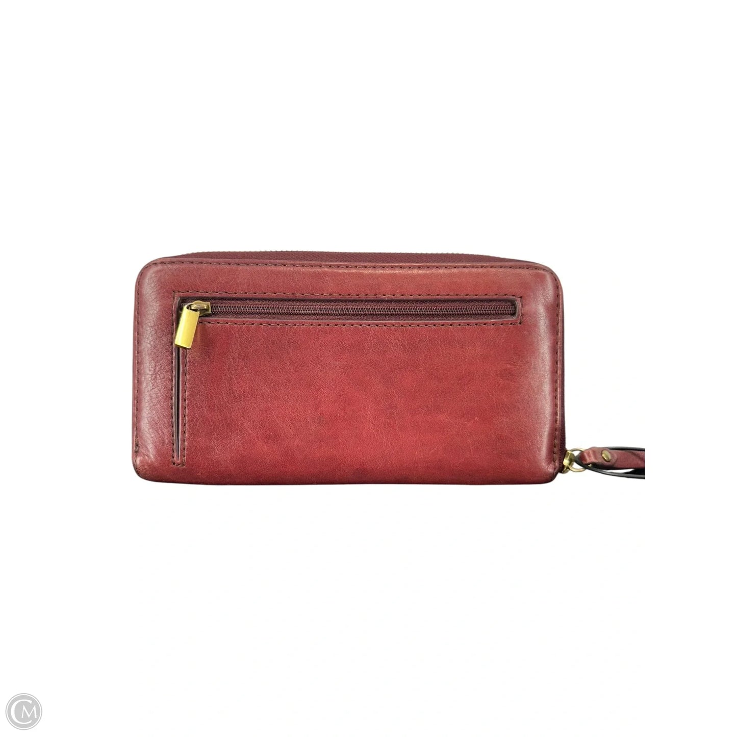 Wallet Leather By Fossil, Size: Large
