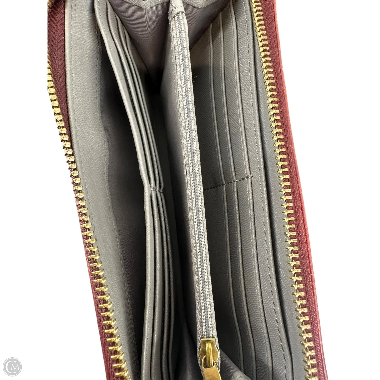 Wallet Leather By Fossil, Size: Large