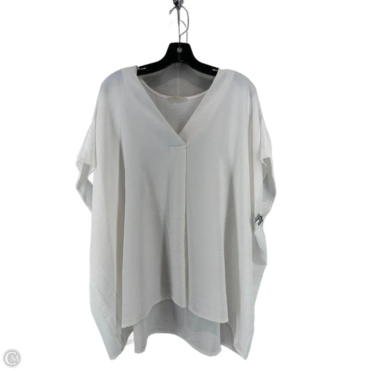 Top Short Sleeve By Entro In White, Size: Xl