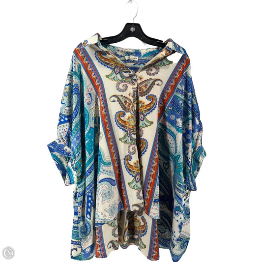 Top Short Sleeve By Eesome In Multi-colored, Size: L