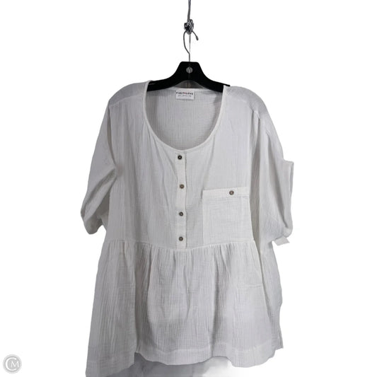 Top Short Sleeve By First Love In White, Size: M