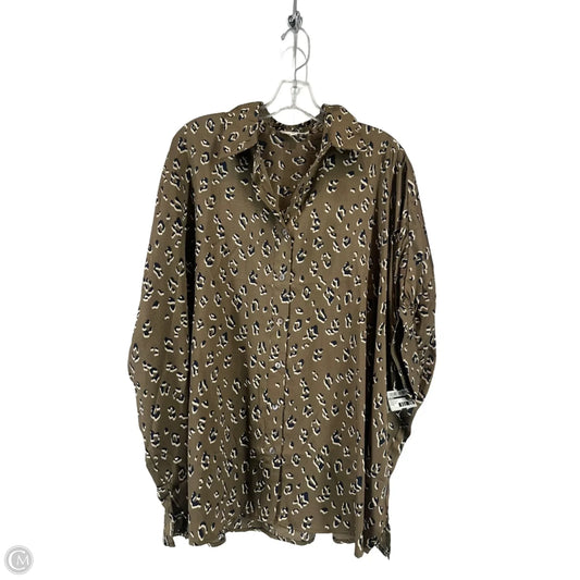 Top Short Sleeve By Entro In Animal Print, Size: M