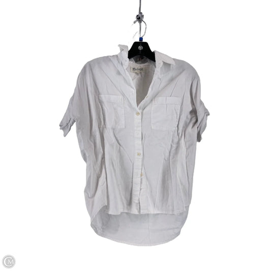 Top Short Sleeve By Madewell In White, Size: Xs