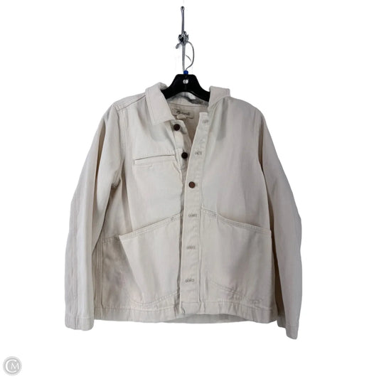 Jacket Denim By Madewell In Cream, Size: S