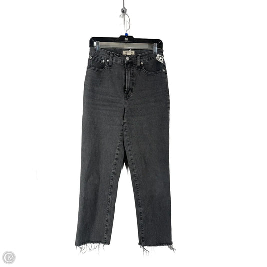 Jeans Straight By Madewell In Black Denim, Size: 2