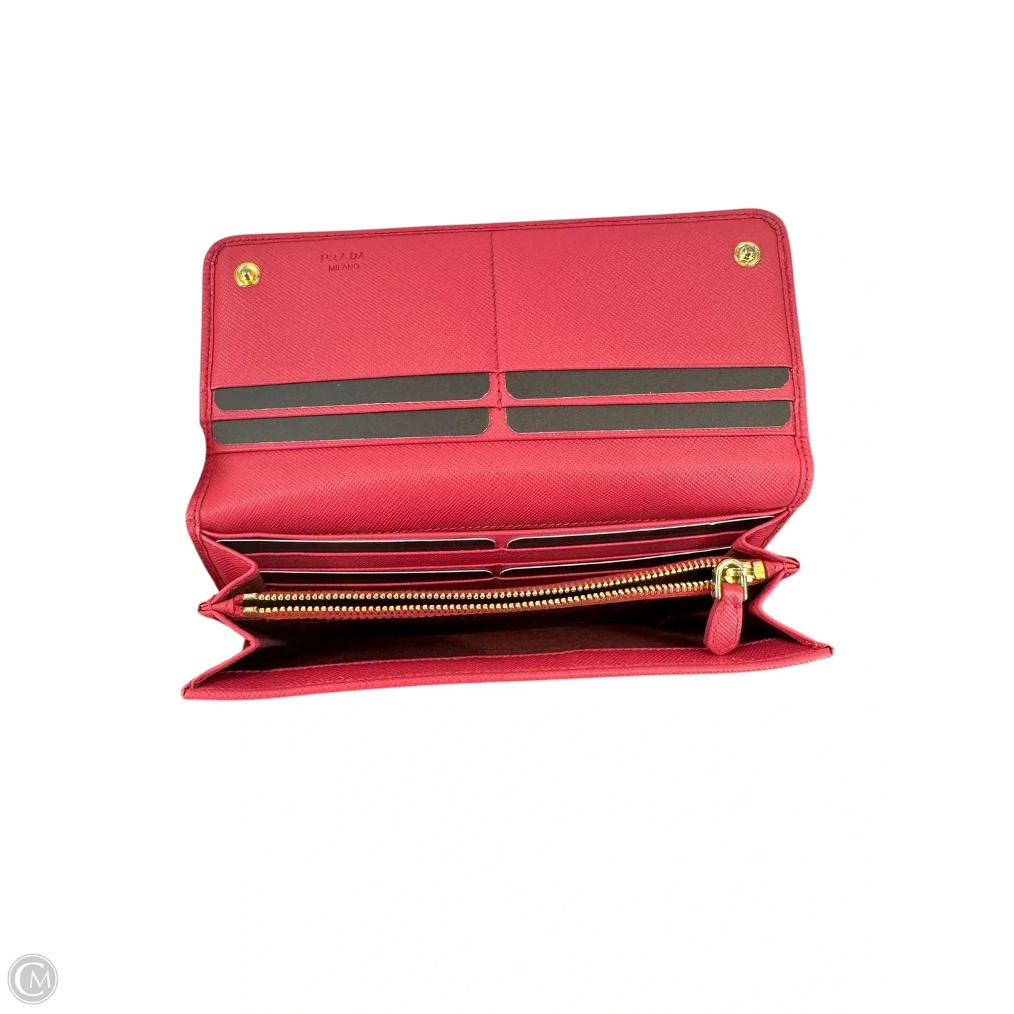 Wallet Luxury Designer By Prada, Size: Large