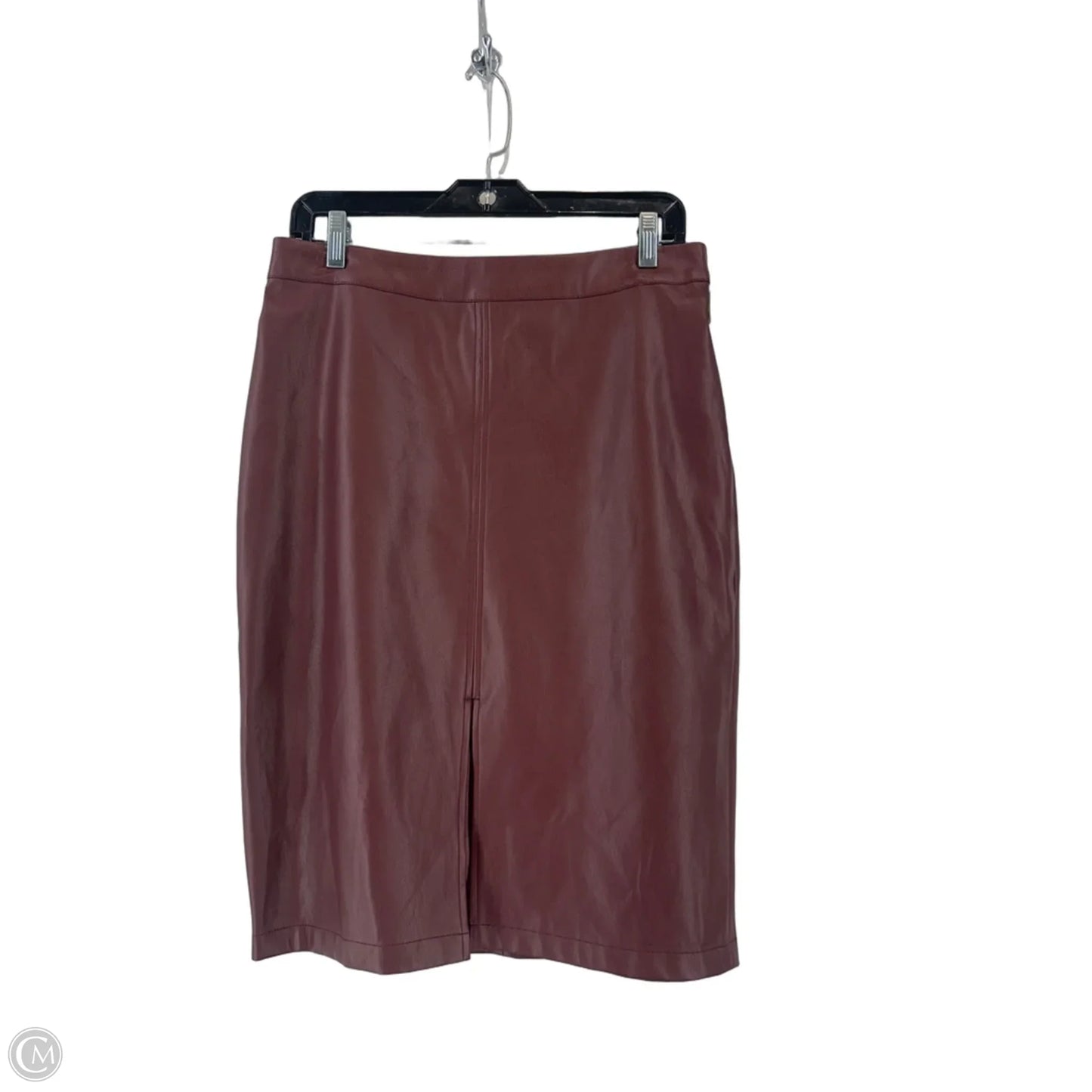 Skirt Midi By Naked Zebra In Maroon, Size: M