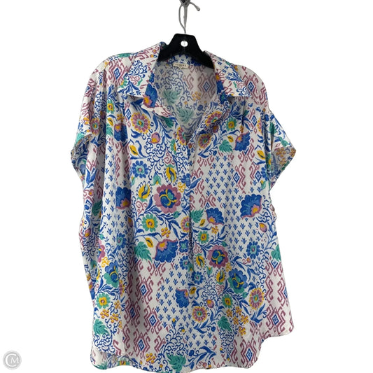 Top Short Sleeve By Jodifl In Multi-colored, Size: L