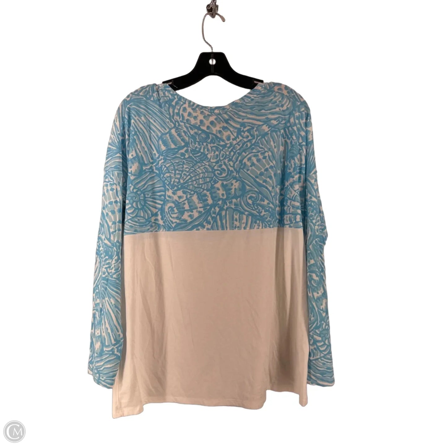 Top Long Sleeve Designer By Lilly Pulitzer In Blue, Size: L