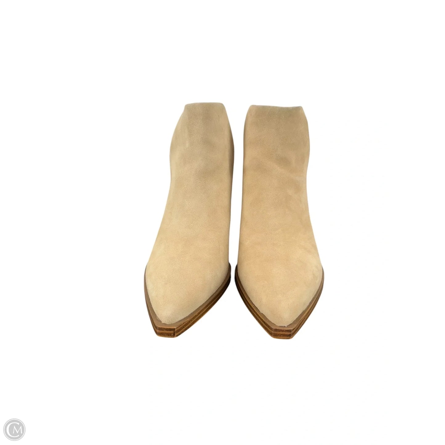 Boots Ankle Heels By Vince Camuto In Tan, Size: 8