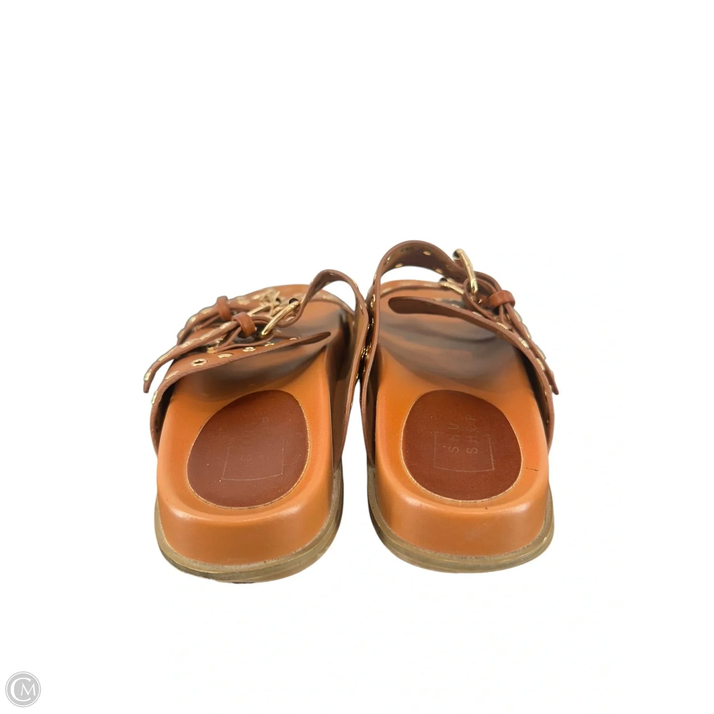 Sandals Flats By Shu Shop In Brown & Gold, Size: 7.5