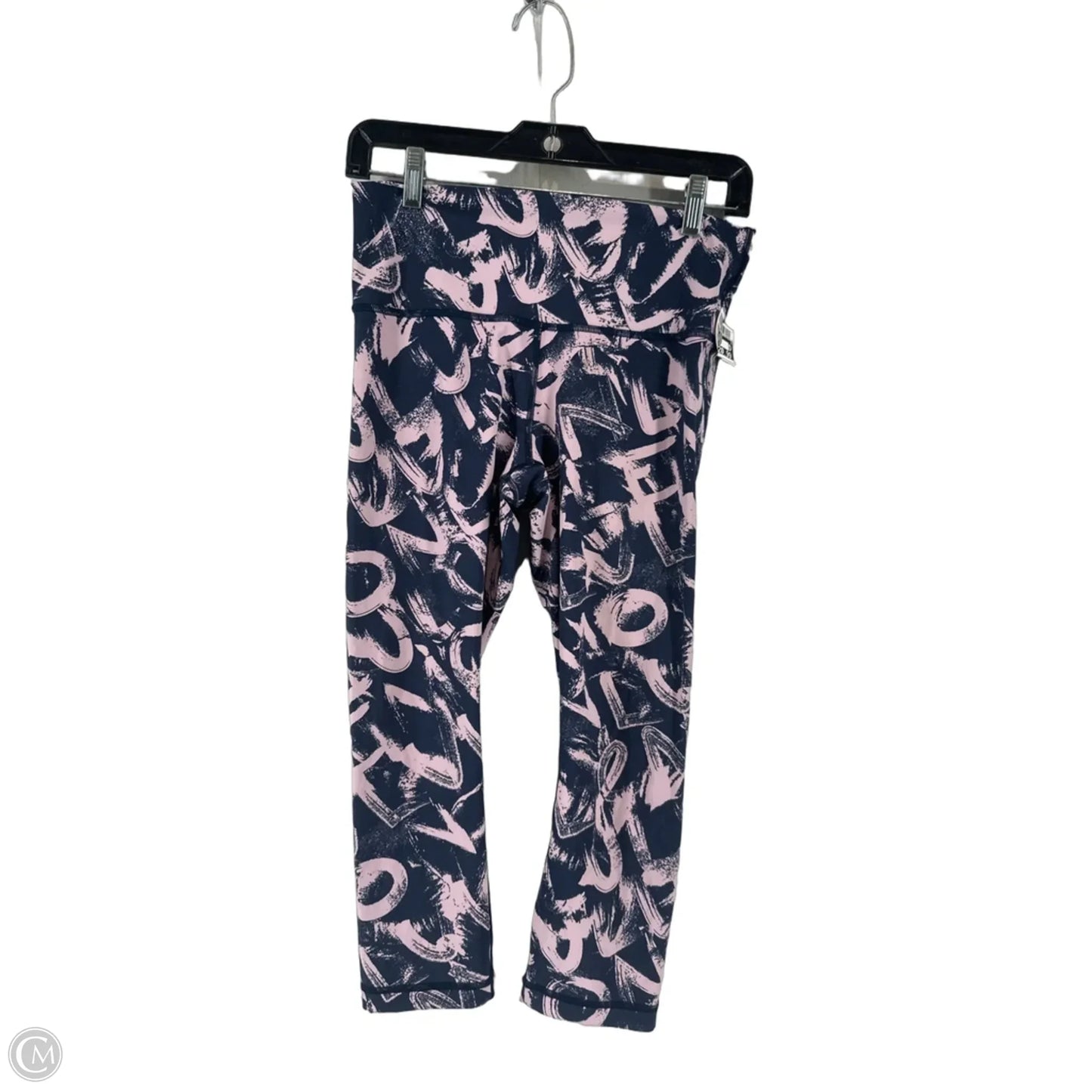 Athletic Leggings By Lululemon In Blue & Pink, Size: 8